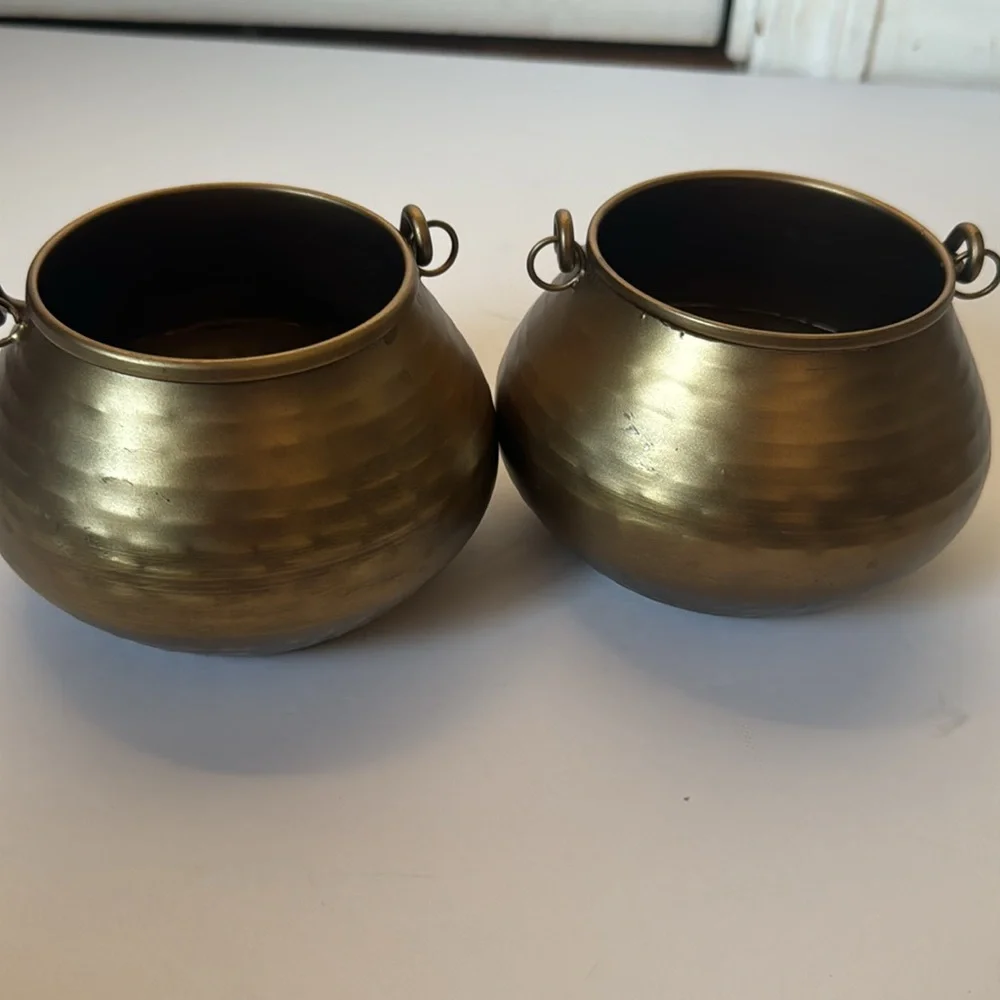 Pottery Barn brass decoration piece